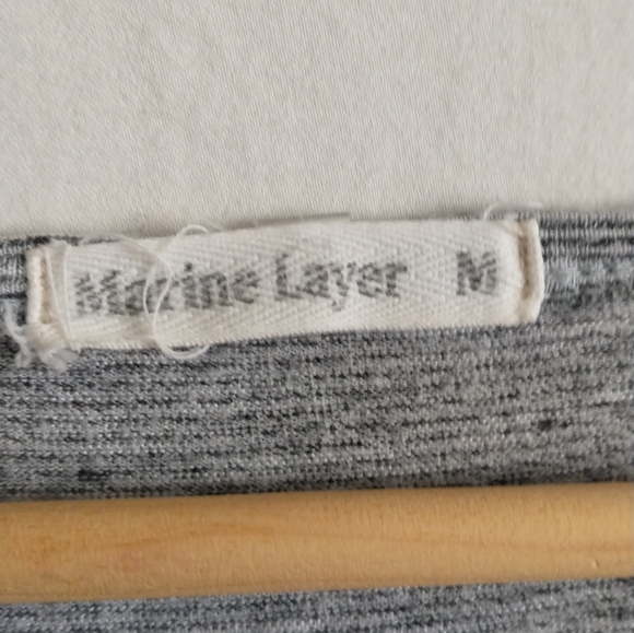 Marine Layer Gray Long Sleeve Soft Comfortable Women's Top Medium - Picture 3 of 4
